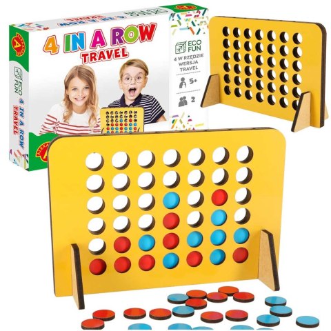 ALEXANDER 4 w rzędzie gra towarzyska wersja travel podróżna 5+ Alexander