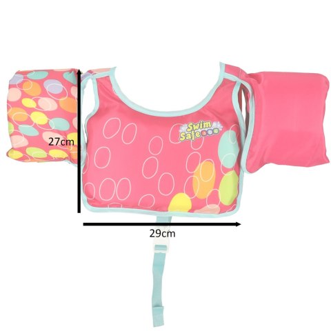 Kamizelka piankowa z rękawkami do pływania kapok dla dzieci 3-6 lat 19-30 kg BESTWAY 32174 różowa Kik Sp. z o. o. Sp. k.