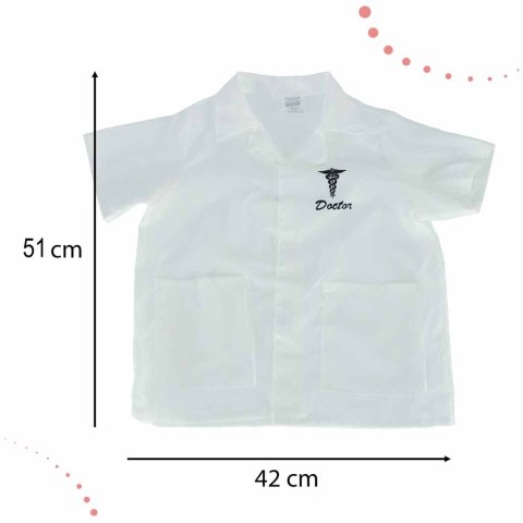 Kostium strój karnawałowy przebranie lekarz strój doktora kitel lekarski zestaw 3-8 lat Kik Sp. z o. o. Sp. k.