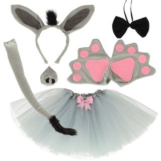 Kostium strój karnawałowy przebranie osiołek spódniczka opaska 6 elementów Kik Sp. z o. o. Sp. k.