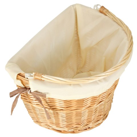 Kosz wiklinowy RALLEX na rower kosz przedni pleciony wkład click biały Kik Sp. z o. o. Sp. k.