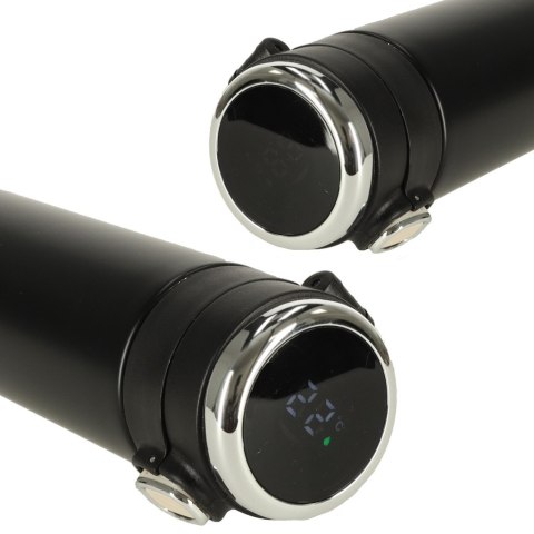 Kubek bidon termiczny z ustnikiem termos LED 350ml czarny Kik Sp. z o. o. Sp. k.