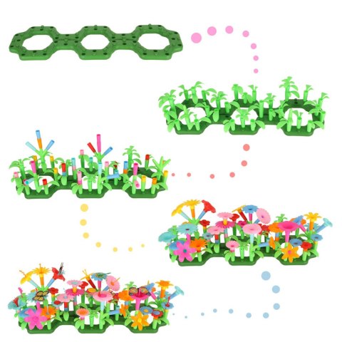 Kwiatki klocki kreatywne ogród kwiatowy 175 elementów Kik Sp. z o. o. Sp. k.
