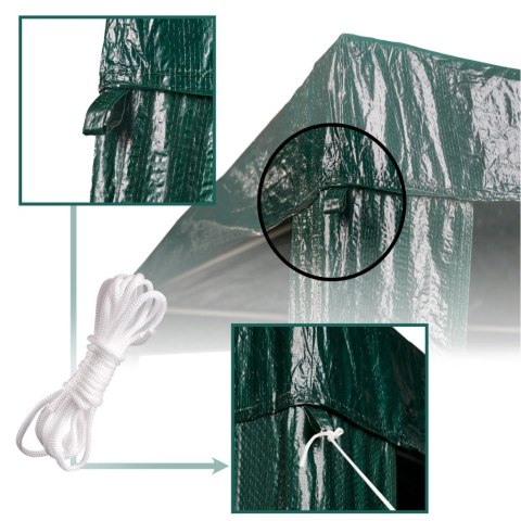 Pawilon ogrodowy namiot imprezowy handlowy altana zielona 2 x 2m Kik Sp. z o. o. Sp. k.