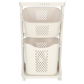 Pojemnik na zabawki kosz na ubrania organizer podwójny jeżdżący Kik Sp. z o. o. Sp. k.