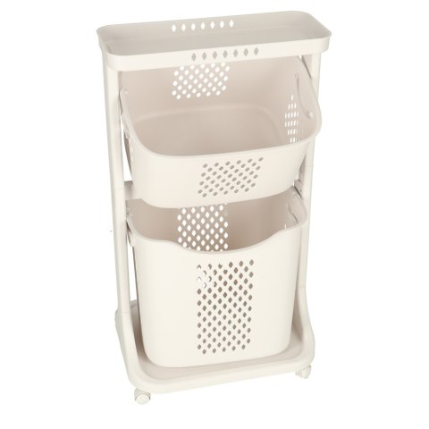 Pojemnik na zabawki kosz na ubrania organizer podwójny jeżdżący Kik Sp. z o. o. Sp. k.