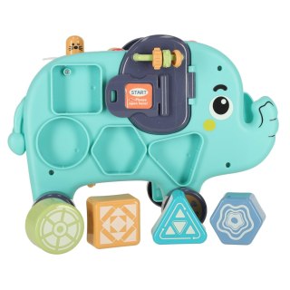 Słonik tablica manipulacyjna montessori wbijak sorter klocki młotek 26cm Kik Sp. z o. o. Sp. k.