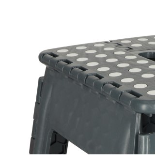 Stołek taboret składany antypoślizgowy 39cm ciemny szary Kik Sp. z o. o. Sp. k.