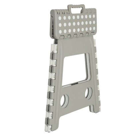 Stołek taboret składany antypoślizgowy wysoki 39cm jasny szary Kik Sp. z o. o. Sp. k.