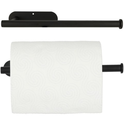 Uchwyt wieszak na papier ręcznik papierowy kuchenny taśma dwustronna mat loft czarny Kik Sp. z o. o. Sp. k.