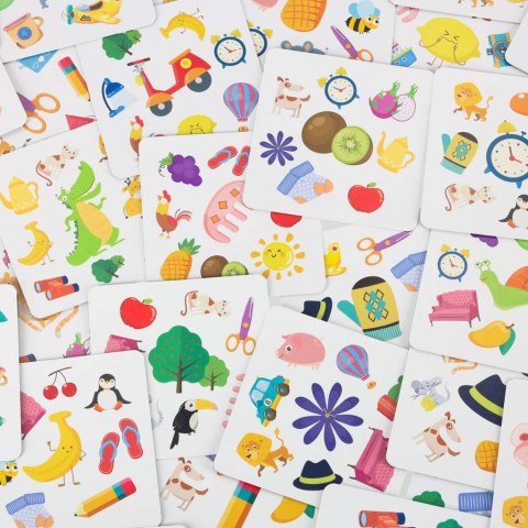 Gra na spostrzegawczość znajdź parę Crazy Flip 54 karty i dzwonek Kik Sp. z o. o. Sp. k.