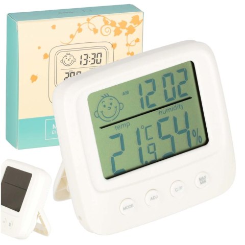 Higrometr zegar termometr pokojowy wilgotnościomierz LCD Kik Sp. z o. o. Sp. k.