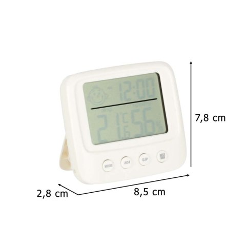 Higrometr zegar termometr pokojowy wilgotnościomierz LCD Kik Sp. z o. o. Sp. k.