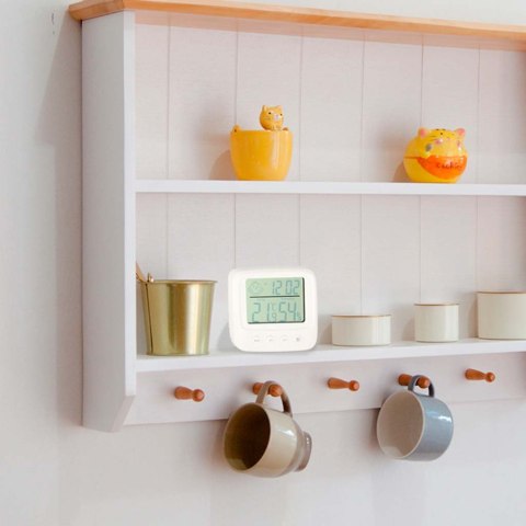 Higrometr zegar termometr pokojowy wilgotnościomierz LCD Kik Sp. z o. o. Sp. k.