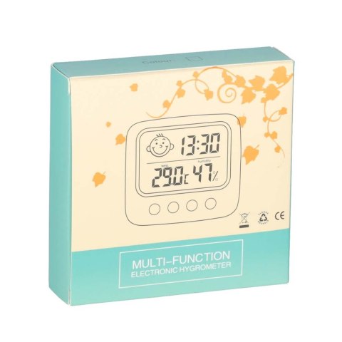 Higrometr zegar termometr pokojowy wilgotnościomierz LCD Kik Sp. z o. o. Sp. k.