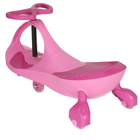 Jeździk grawitacyjny LED Swing Fix S3 świecące koła różowy Kik Sp. z o. o. Sp. k.