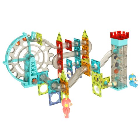 Klocki magnetyczne magnetic sticks marble tor kulkowy z dźwiękiem muzyką grający 118 elementów Kik Sp. z o. o. Sp. k.