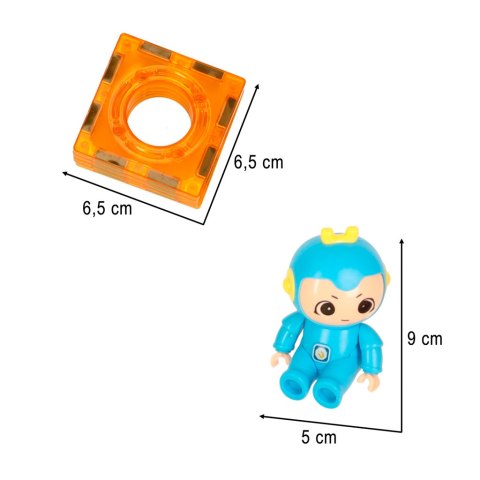 Klocki magnetyczne magnetic sticks marble tor kulkowy z dźwiękiem muzyką grający 118 elementów Kik Sp. z o. o. Sp. k.