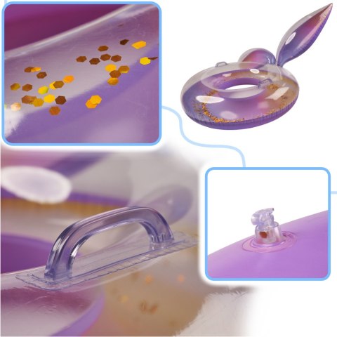 Kółko do pływania koło dmuchane syrena z brokatem galaxy 94 cm XXL max 60kg Kik Sp. z o. o. Sp. k.