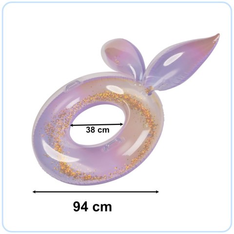 Kółko do pływania koło dmuchane syrena z brokatem galaxy 94 cm XXL max 60kg Kik Sp. z o. o. Sp. k.