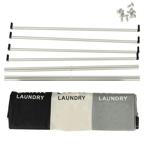 Kosz na pranie segregacja organizer 3 komory 135l Kik Sp. z o. o. Sp. k.