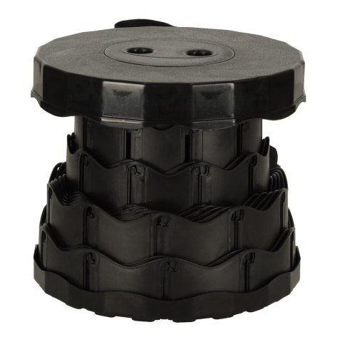 Krzesło składane taboret teleskopowy turystyczny przenośny czarny 200kg Kik Sp. z o. o. Sp. k.