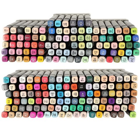 Markery dwustronne mazaki alkoholowe w etui 204 + podstawka Kik Sp. z o. o. Sp. k.