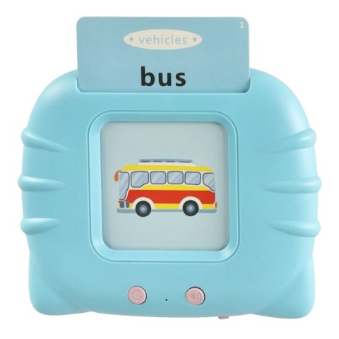 Nauka języka angielskiego czytnik kart do nauki słówek fiszki niebieski Kik Sp. z o. o. Sp. k.