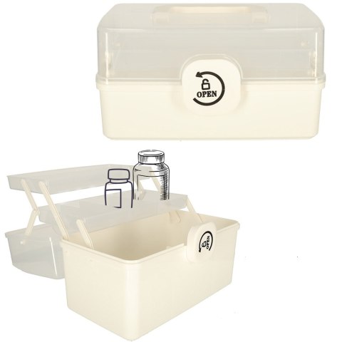 Organizer na leki pojemnik pudełko kasetka apteczka duży XL na zamek skrzynka 29x16x15cm Kik Sp. z o. o. Sp. k.