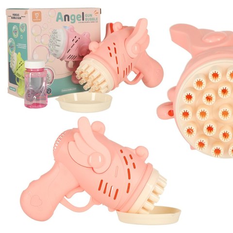 Pistolet do baniek mydlanych bańki mydlane ze skrzydłami różowy Kik Sp. z o. o. Sp. k.