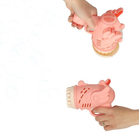 Pistolet do baniek mydlanych bańki mydlane ze skrzydłami różowy Kik Sp. z o. o. Sp. k.