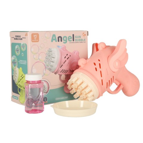 Pistolet do baniek mydlanych bańki mydlane ze skrzydłami różowy Kik Sp. z o. o. Sp. k.