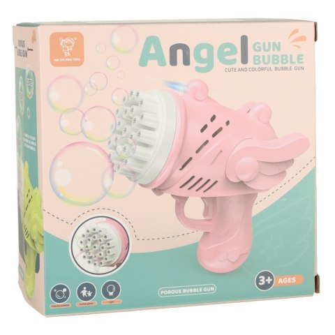 Pistolet do baniek mydlanych bańki mydlane ze skrzydłami różowy Kik Sp. z o. o. Sp. k.