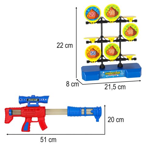 Strzelanie do celu ruchoma tarcza gra zręcznościowa pistolet piłki Kik Sp. z o. o. Sp. k.