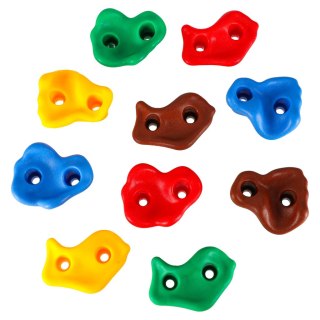 Kamienie wspinaczkowe uchwyty do wspinaczki dla dzieci kolorowe 10 szt + śruby Kik Sp. z o. o. Sp. k.