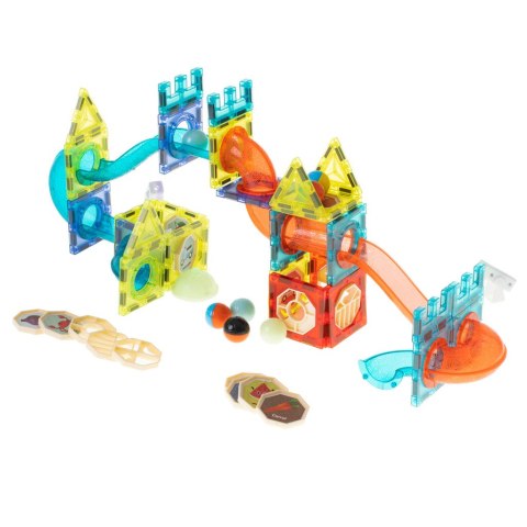 Klocki magnetyczne marble tor kulkowy świecący 75 elementów Kik Sp. z o. o. Sp. k.