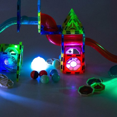Klocki magnetyczne marble tor kulkowy świecący 75 elementów Kik Sp. z o. o. Sp. k.