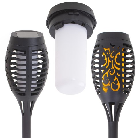 Lampy solarne ogrodowe pochodnie 12LED 4szt. Kik Sp. z o. o. Sp. k.