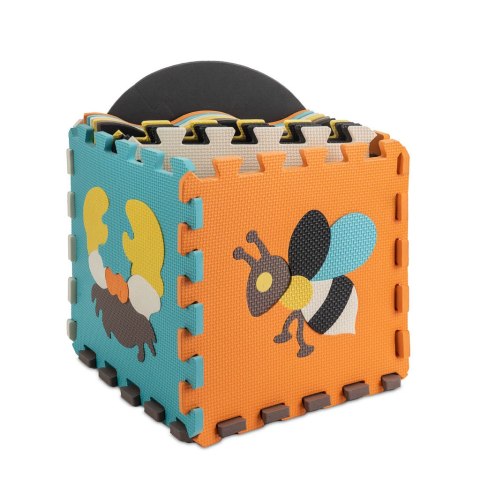 Mata edukacyjna piankowa puzzle zwierzątka kolorowa 114 x 114 cm 25 elementów Kik Sp. z o. o. Sp. k.