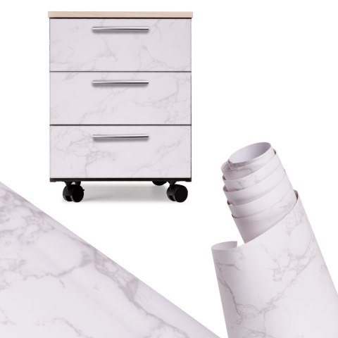 Folia rolka samoprzylepna okleina tapeta biały marmur - magnolia 1,22x50m Kik Sp. z o. o. Sp. k.