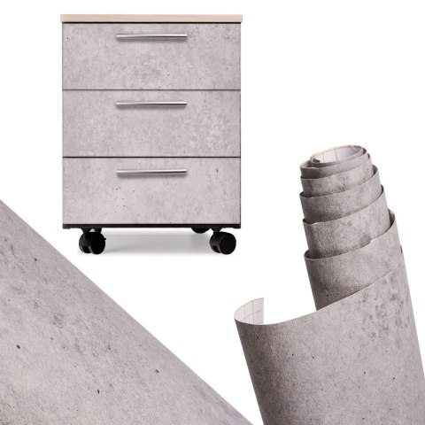 Folia rolka samoprzylepna okleina tapeta niebiesko-szary cement 1,22x50m Kik Sp. z o. o. Sp. k.