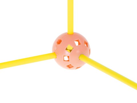 Klocki konstrukcyjne rurki słomki patyczki kreatywne baza namiot domek 75el. Kik Sp. z o. o. Sp. k.