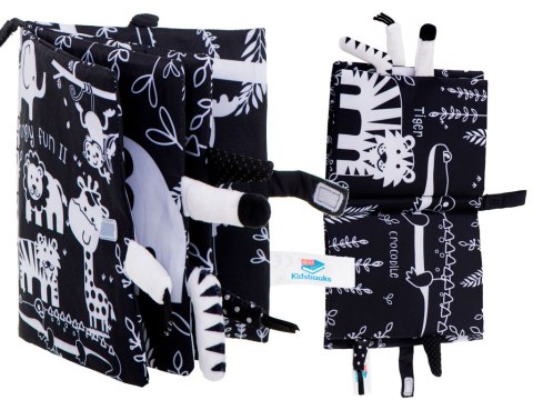 Książeczka sensoryczna miękka ogony zwierząt safari Kik Sp. z o. o. Sp. k.