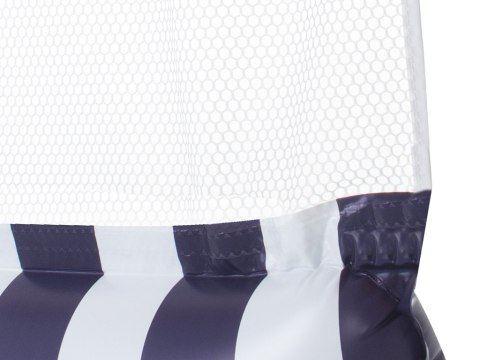 Materac dmuchany hamak wodny fotel krzesło do pływania 120 x 70 cm granatowy Kik Sp. z o. o. Sp. k.