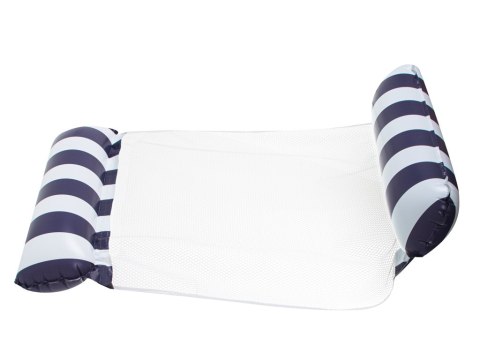 Materac dmuchany hamak wodny fotel krzesło do pływania 120 x 70 cm granatowy Kik Sp. z o. o. Sp. k.