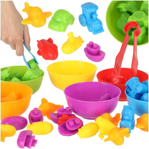 Pojazdy edukacyjne nauka liczenia montessori 36el. Kik Sp. z o. o. Sp. k.