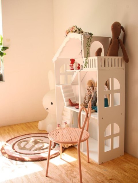 Regał na książki dla dzieci półka domek na zabawki 2w1 LULILO CALLA 116cm XXL Kik Sp. z o. o. Sp. k.