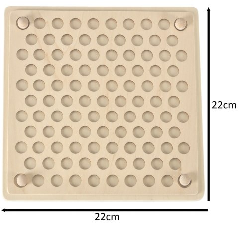 Układanka edukacyjna mozaika z kulek koraliki montessori 77 el. Kik Sp. z o. o. Sp. k.