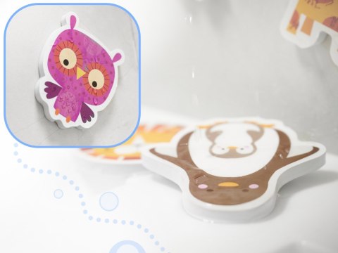 Zabawka do kąpieli wanny wodna dla dzieci naklejki piankowe zwierzątka 18 el. Kik Sp. z o. o. Sp. k.