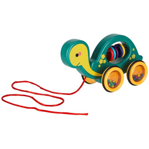 Żółwik do ciągania na sznurku zabawka sensoryczna mobilna grzechotka Kik Sp. z o. o. Sp. k.